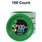 100 Count Emerald Green Paper Plates Durable Disposable Party Plates for Events 10"